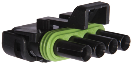 Delphi 4 Way 黑色 插座 電纜安裝 汽車連接器 壓接 Termination 20A 1 Row 12020832-12020832盡在買賣IC網