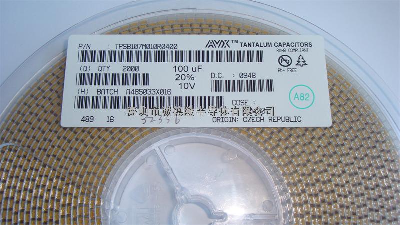 TPSB107M010R0400 AVX鉭電容 B型 3528 100UF 10V 20% 代理商-TPSB107M010R0400盡在買賣IC網(wǎng)