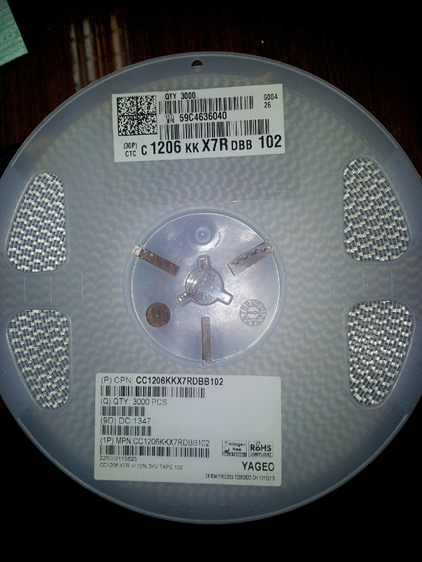 CC1206KKX7RDBB102 1206 102K 2KV 國巨 貼片電容 原裝現貨-CC1206KKX7RDBB102盡在買賣IC網