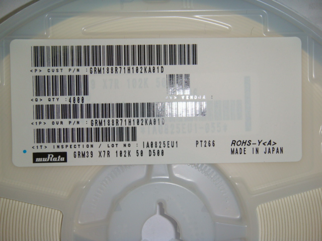 GRM188R71H102KA01D 0603 102K 50V 村田牌子 貼片電容 原裝現貨-GRM188R71H102KA01D盡在買賣IC網