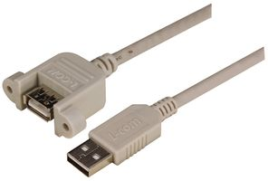 L-COM - UPMAA-3M - 計算機電纜 USB 3M 灰色-盡在買賣IC網