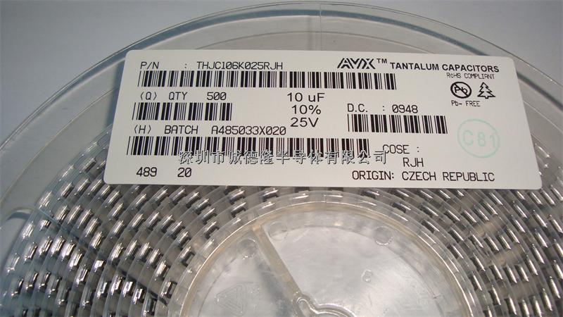 THJC106K025RJH 10μF 25V 10% 6032 MURATA 鉭電容 全系列供應-THJC106K025RJH盡在買賣IC網