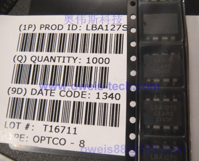 LBA127S CLARE原裝正品【雙POLE OptoMOS繼電器】-LBA127S盡在買賣IC網