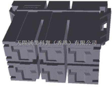 TE Connectivity Dynamic 5000 2 行 10.16mm 節距 6 路 直 母 電纜安裝 PCB 殼體 -1-917807-3盡在買賣IC網