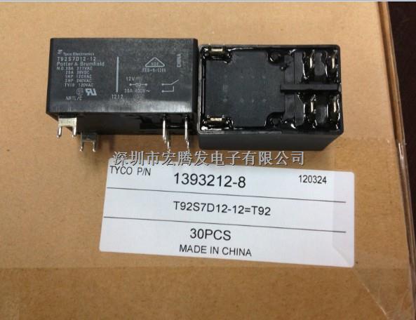 TE/泰科繼電器 T92S7D12-12 全新原裝正品 30A/12V/6腳-T92S7D12-12盡在買賣IC網